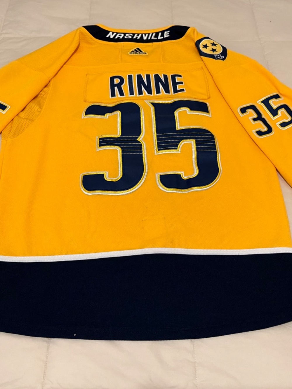 Nashville Predators - Pekka Rinne - Adidas - Pro Authentic Jersey - 50